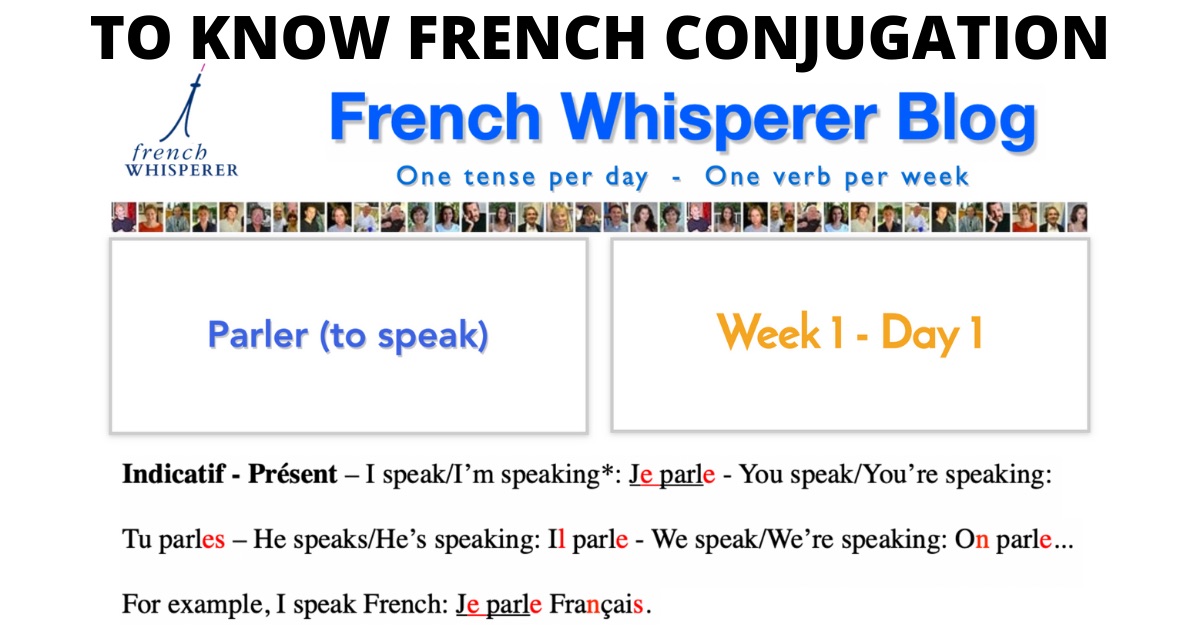 TO KNOW FRENCH CONJUGATION