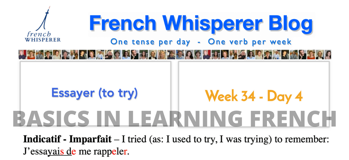 basics in learning french