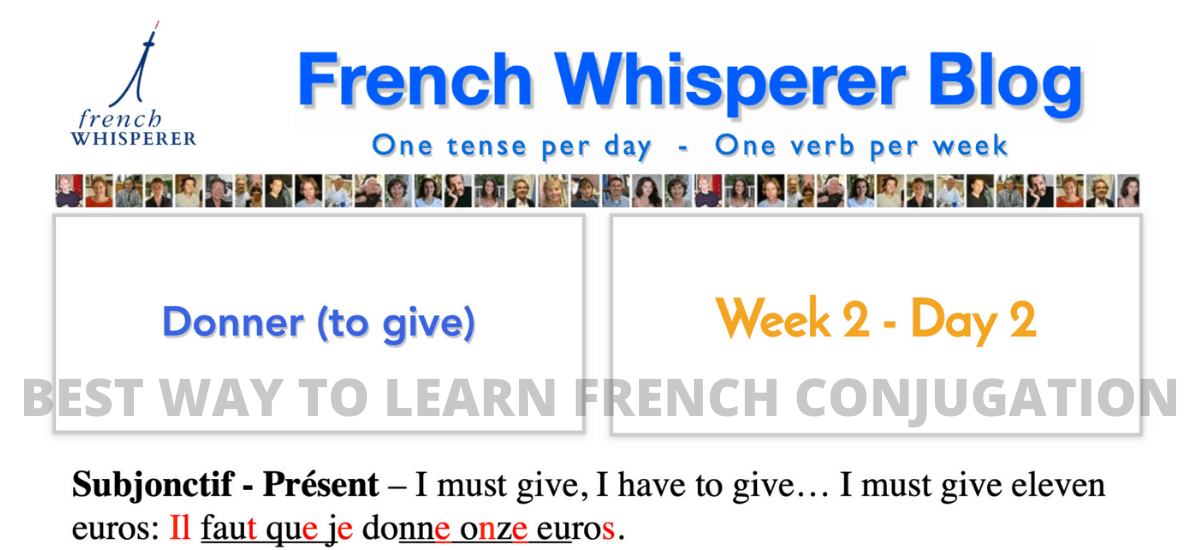 best way to learn french conjugation