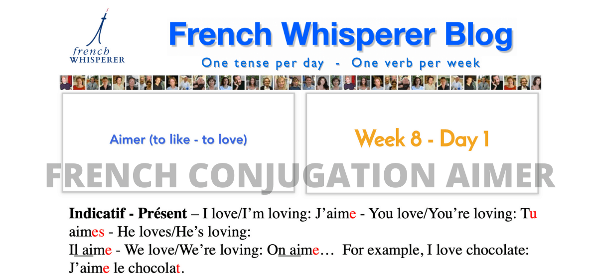 french conjugation aimer