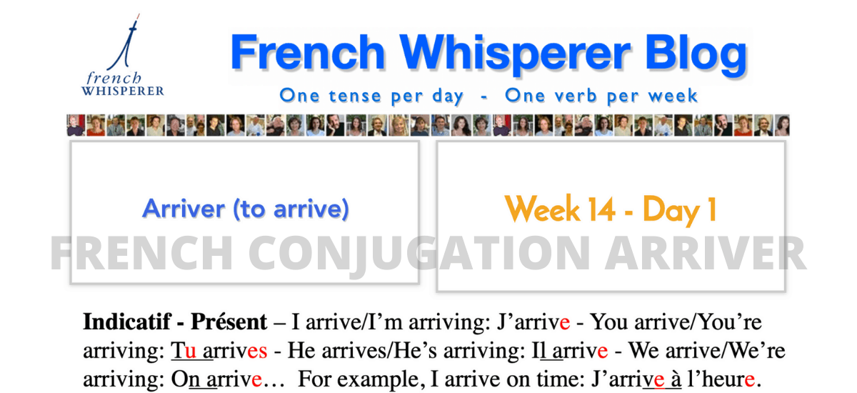 french conjugation arriver