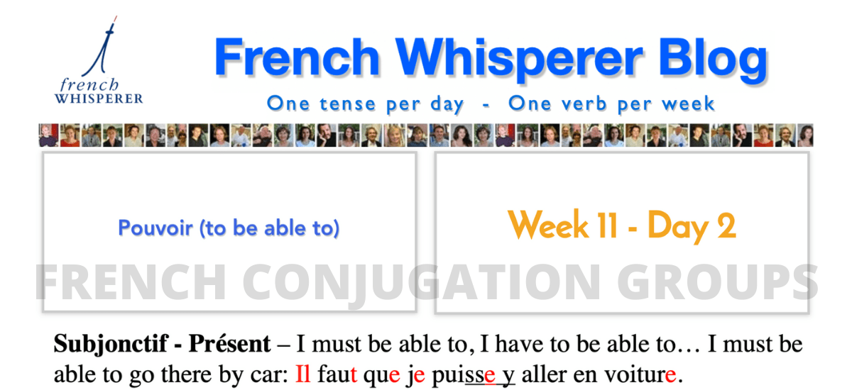 french conjugation groups