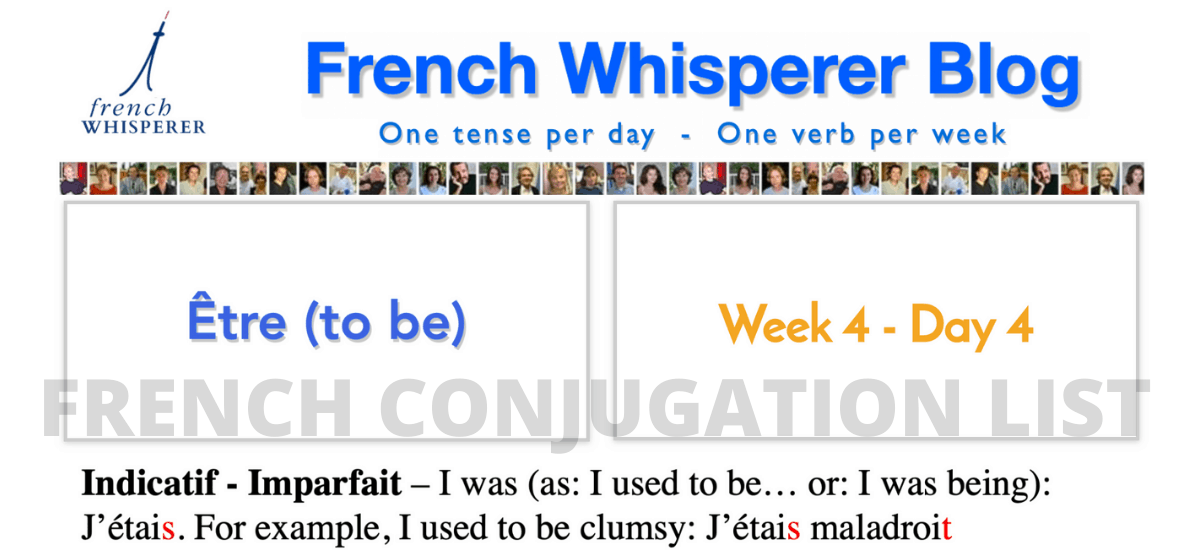 french conjugation list