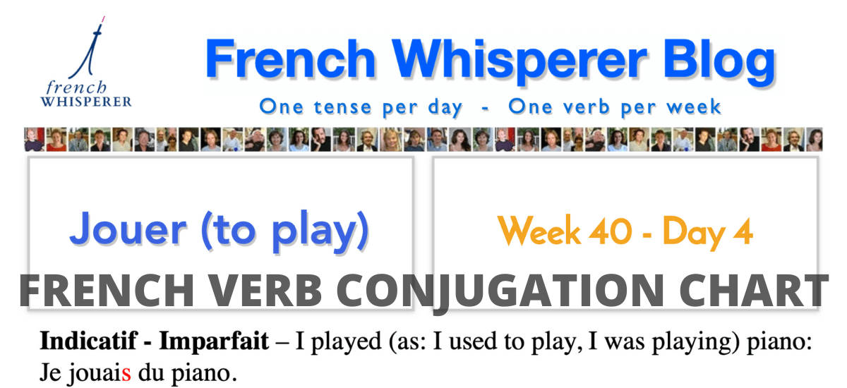 French Verb Conjugation Chart 41 Life changing Weeks Week40 Day4 French Whisperer