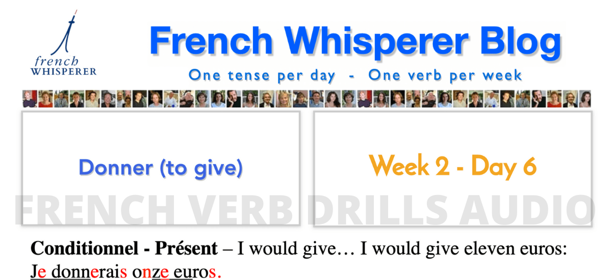 french verb drills audio