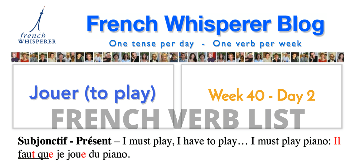 french verb list