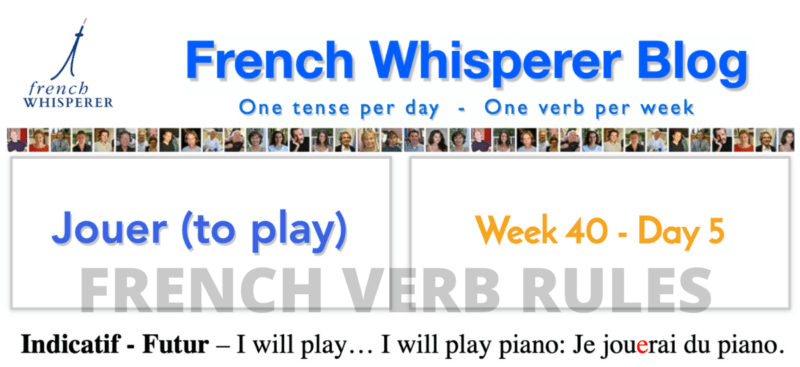 verb rules in french