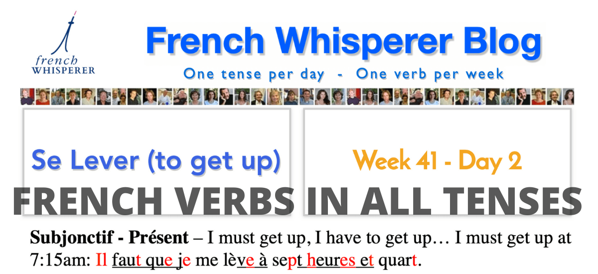 french verbs in all tenses