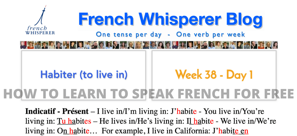 how to learn to speak french for free