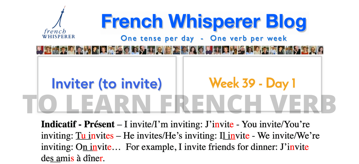 to learn french verb