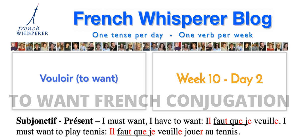 to want french conjugation