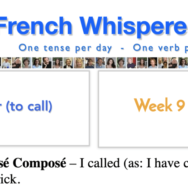 appeler conjugation passe compose – 41 life-changing weeks – Week9-Day3