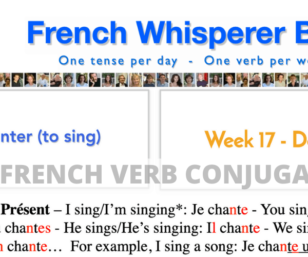 best french verb conjugation – 41 life-changing weeks – Week17 – Day1