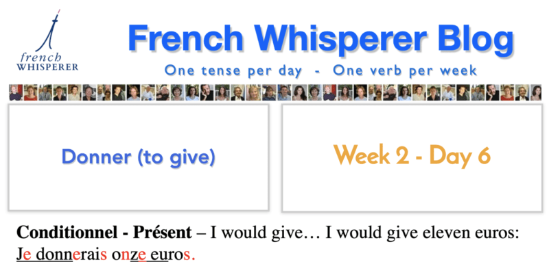 French verb drills audio