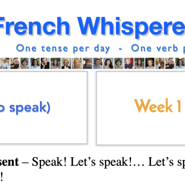 French verbs chart – 41 life-changing weeks – Week1 – Day7