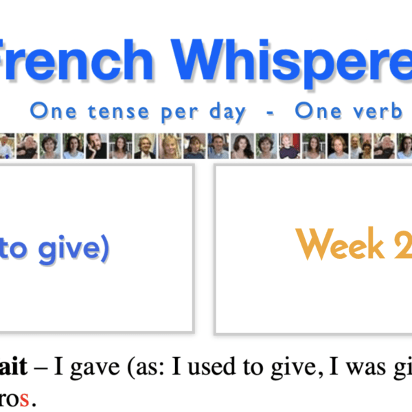 French verbs in past tense – 41 life-changing weeks – Week2 – Day4