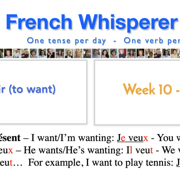 French verbs present tense – 41 life-changing weeks – Week10 – Day1