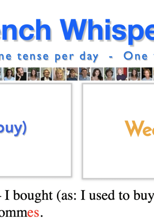 French verbs table