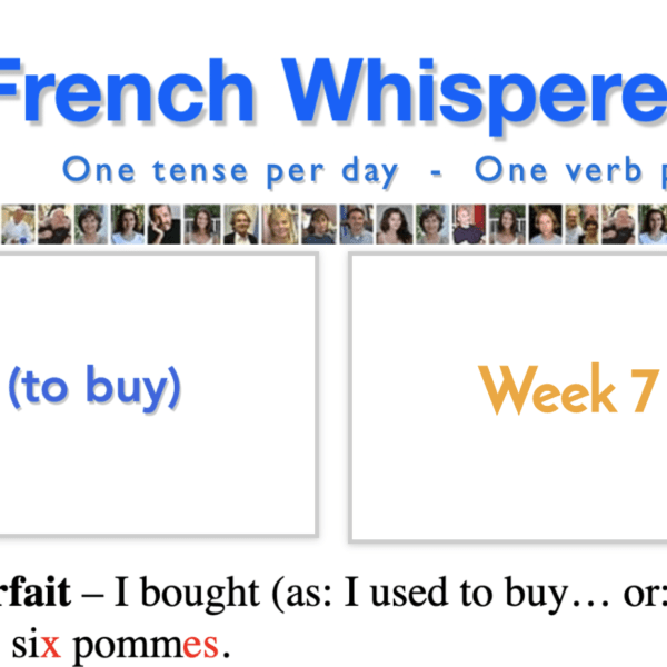 French verbs table – 41 life-changing weeks – Week7 – Day4