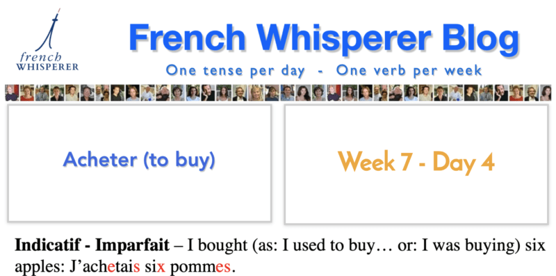 French verbs table