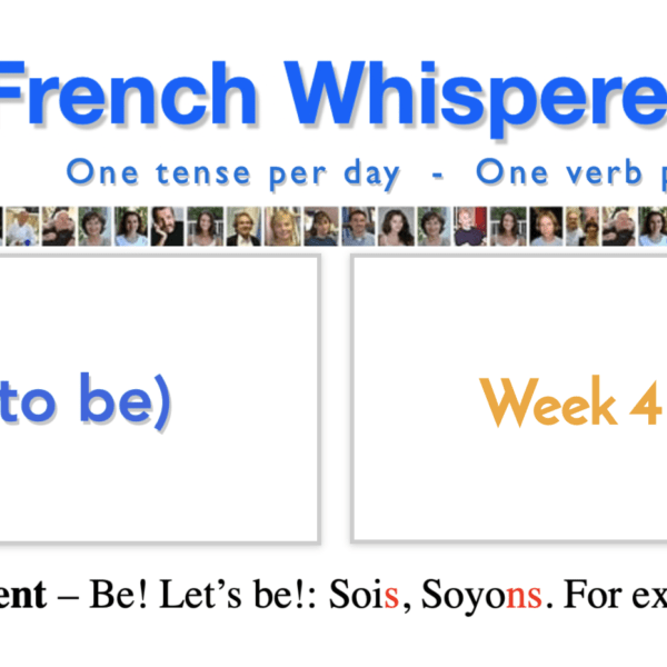 Learn French conjugation – 41 life-changing weeks to – Week4 – Day7