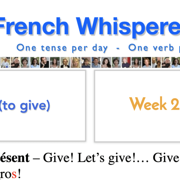 Learn french verbs online free – 41 life-changing weeks – Week2 – Day7