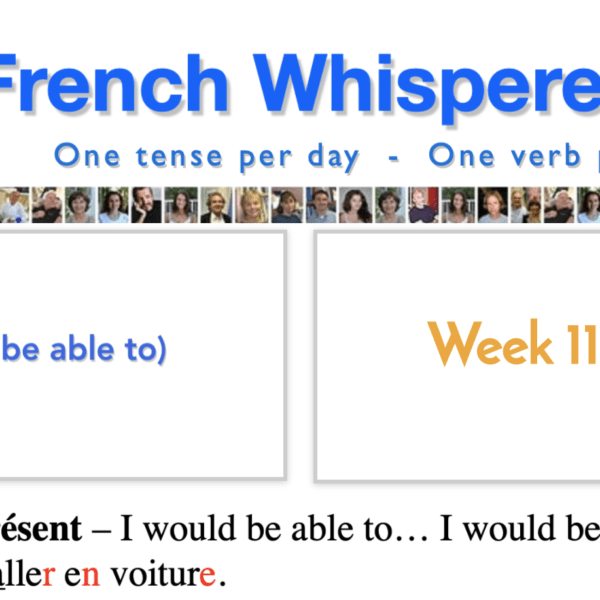 Could french conjugation – 41 life-changing weeks – Week11 – Day6