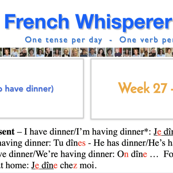 For learning French – 41 life-changing weeks – Week27 – Day1