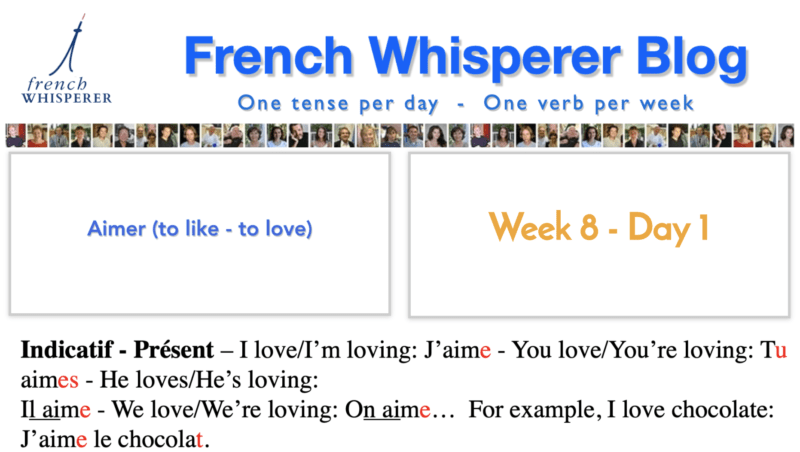 french conjugation aimer