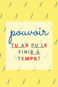 french conjugation chart past tense