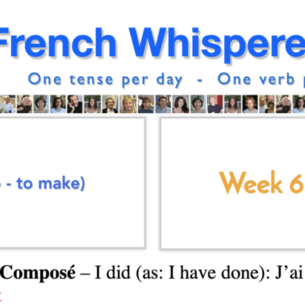 french conjugation passe compose – 41 life-changing  weeks – Week6 – Day3