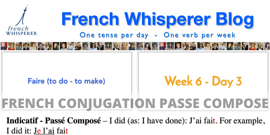 french conjugation passe compose