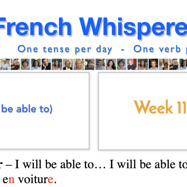 French conjugation pouvoir – #1 life-changing week – Week11 – Day5