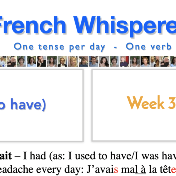 french conjugation translation – 41 life-changing weeks – Week3 – Day4