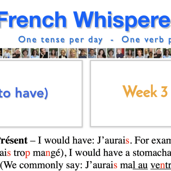 french conjugation with english translation – 41 life-changing weeks – Week3 – Day6