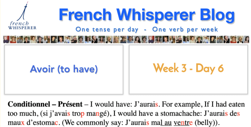 french conjugation with english translation