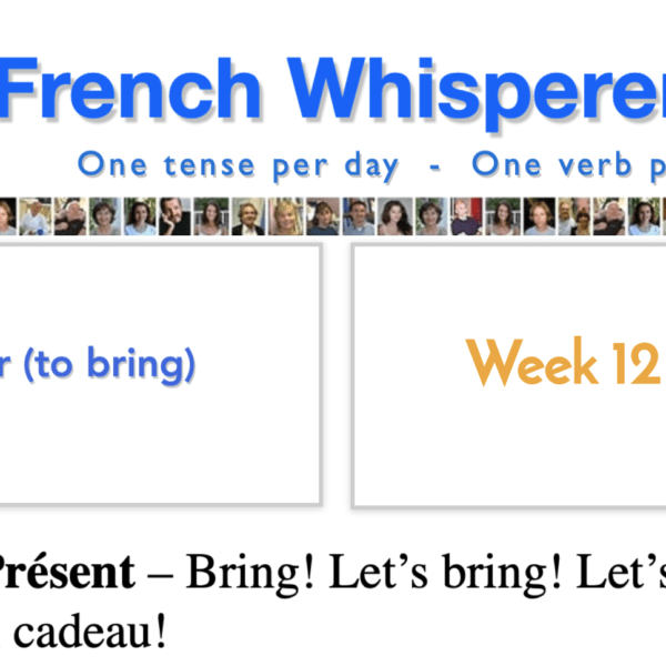 French verb apporter – 41 life-changing weeks – Week12 – Day7