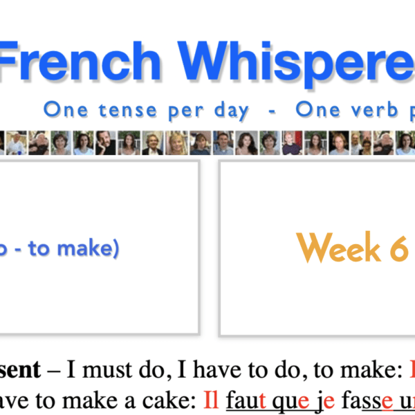 French verb Conjugation practice audio – 41 life-changing weeks – Week6 – Day2