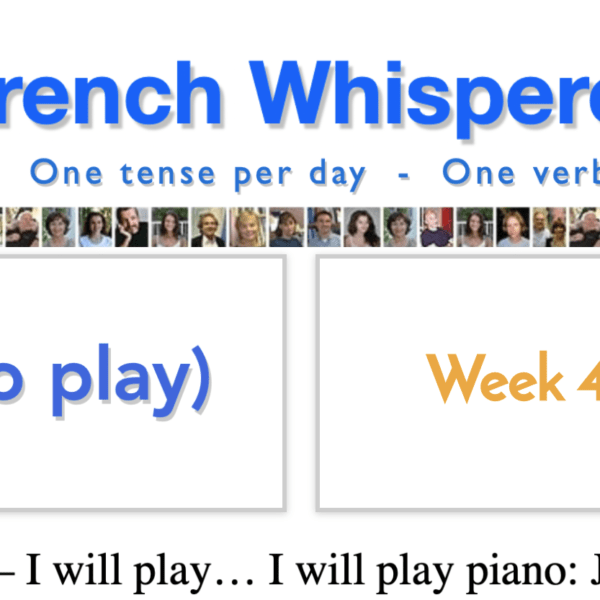 French verb endings – 41 life-changing weeks – Week40 – Day3