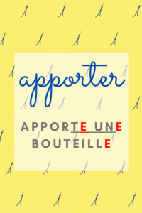 french verb form apporter