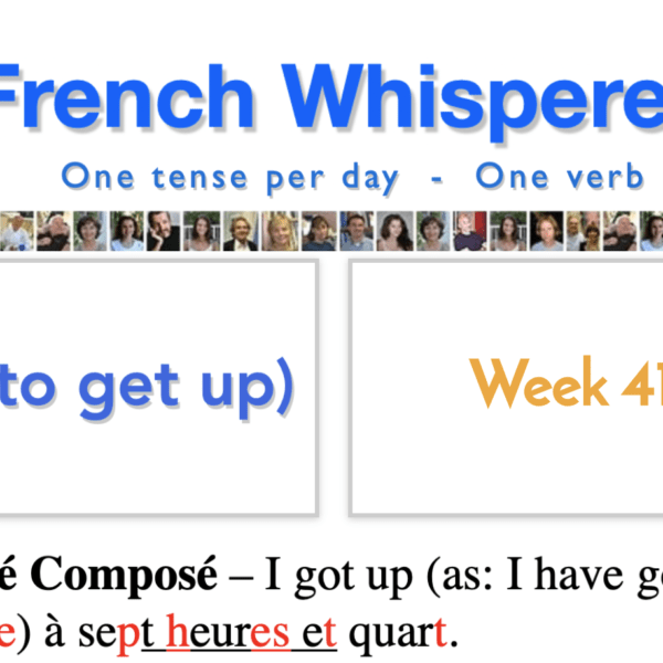 French verbs and conjugations – 41 life-changing weeks – Week41 – Day3