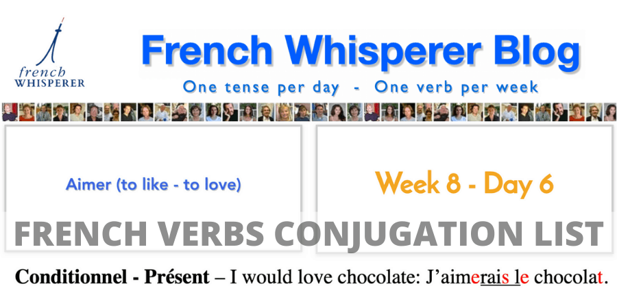 french verbs conjugation list