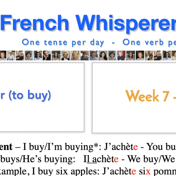 french verbs in present tense – 41 life-changing weeks – Week7 – Day1