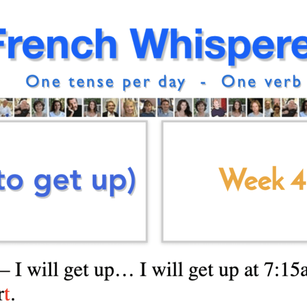 French verbs in sentences – 41 life-changing weeks – Week41 – Day5