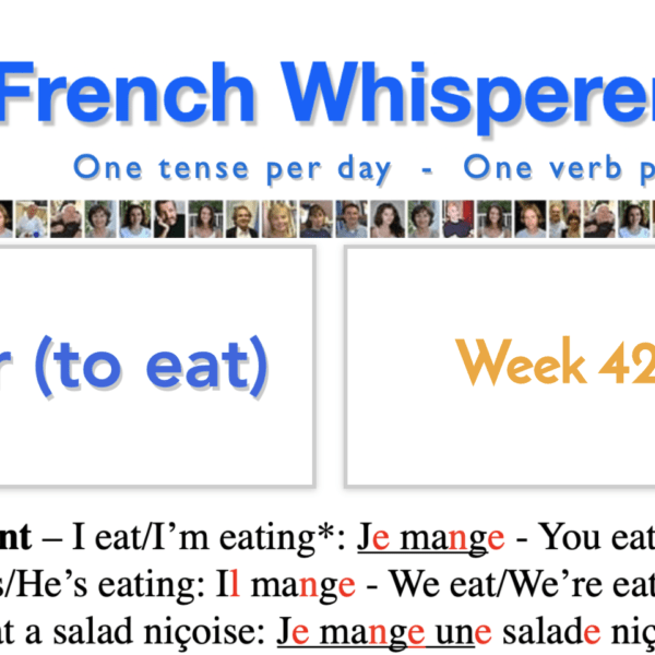 How to conjugate french verbs in present tense – 41 life-changing weeks – extra Week42 – Day1