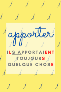 imparfait apporter verb