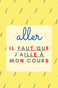 learn aller french verb