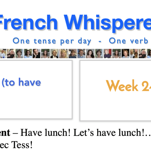 Learn french classes – 41 life-changing weeks – Week24 – Day7