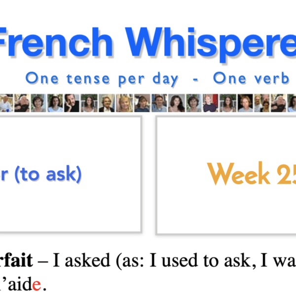 41 life-changing weeks to learn french grammar starting with the verbs – Week25 – Day4