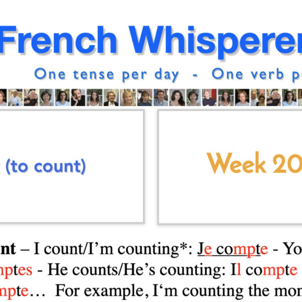 Learn french lessons – 41 life-changing weeks – Week20 – Day1